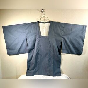 Japanese Michiyuki Jacket -Vintage- Gray with Diamond detail- One size